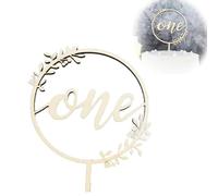 LJFEA 1pcs Decoración Tarta Primer Cumpleaños Niños Adornos Tarta Primera Comunión Adornos Pastel Bautizo Suministro Decorativo para Fiesta Cumpleaños 1 Año