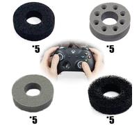 LJFEA 20 PZS Anillos de Precisión Compatible con PS5/Steam Deck/PS4/Xbox Series X/S/Xbox One/Switch/Switch OLED/Switch Pro Controller, 4 Durezas Anillos Esponja Asistencia para Control Mando Juego