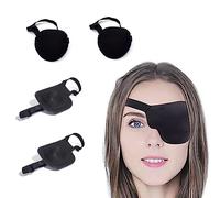 LJFEA 4pcs Protectores oculares de una sola pieza Gafas médicas Ojo Parche Ojo Estrabismo Ajustable Parches Oculares Ojo izquierdo*2 Ojo derecho*2 (redondo*2 cuadrado*2)
