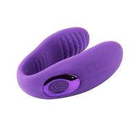 LJFG Vibrador de las parejas recargables del USB, vibrador impermeable de 10 velocidades para el Massager del vibrador de los juguetes del sexo de las mujeres (púrpura)