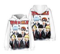 LJFIWY Anime Mashle: Magic and Muscles Sudadera con capucha Mash Burnedead Lemon Irvine Sudadera con capucha de dibujos animados de manga larga con cordón, ropa deportiva, cosplay, tops casuales (tipo