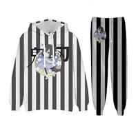 LJFIWY Tokitou Muichirou Merch - Sudadera con capucha Kanroji Mitsuri Anime Cosplay Casual Conjunto de 2 sudaderas con capucha de manga larga con capucha para correr, pantalones para hombre y mujer