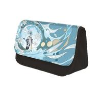 LJFIWY Xiao/Venti/HuTao/KeQing - Estuche para lápices con impresión 3D, estuche grande con doble cremallera, organizador de artículos de papelería para niños, niñas y estudiantes, Eula, 22x7.5x13cm,