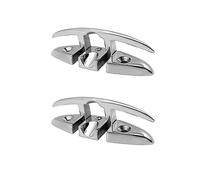 LJFMDLN Boat Flip Up Cleat 316 Boat de acero inoxidable plegable Cleat Marine Cleat Pack de 2, plazas de muelle para barcos y decoración (Tamaño: 8 pulgadas)