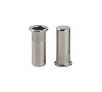 LJFMDLN Tuercas de remache de cabeza plana de 20 piezas, tuercas de inserción roscadas ciegas de acero inoxidable selladas, tuerca hermética impermeable de extremo cerrado (Color : M10)