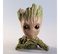 LJG Groot Baby Groot Pen Pot Tree Man Flower Pot Green Plants (espera)