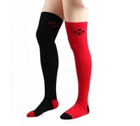 LJGFW Calcetines de invierno para mujer, de algodón, 2 pares, cálidos, gruesos, hasta la rodilla, calcetines altos Harley Quinn, WA1, Altoa única