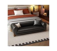 LJHFG63KUYT Banco al Final de la Cama Taburete de cabecera Cama, Banco sofá Cuero Ligero Lujo, for Dormitorio, Tienda Ropa, guardarropa, Taburete Noche Bancos de Almacenamiento(Negro,Grande)