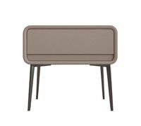 LJHFG63KUYT Mesa Auxiliar Mesita de Noche Madera Minimalista, Moderna, Pierna Alta, pequeño, con un Solo cajón, Mueble, gabinete Almacenamiento(Khaki,Pequeño)