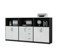 LJHFG63KUYT Muebles Archivador con Cinco Puertas y Tres gabinetes for Oficina, Almacenamiento de Datos y artículos Diversos. Soporte para Impresora
