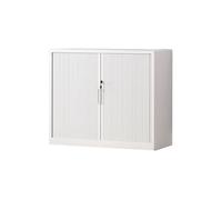 LJHFG63KUYT Muebles Archivador con Puerta corrediza Enrollable, de Acero, for archivar Datos, Oficina, librería, balcón, pequeño gabinete de Almacenamiento Soporte para Impresora(Blanco)