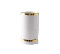 LJHFG63KUYT Porta Utensilios Soporte de cerámica for Utensilios, cucharas y Palillos, escurridor con Bandeja Drenaje Soporte para Cubiertos(Blanco)