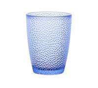 LJHFG63KUYT Vasos de vidrio Acrylic Raindrop Textured Drinking Cup, Stackable Heat-resistant Water for Juice Beverages Beer para jugo(Blue,Medio)