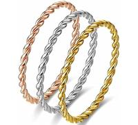 ljhjdkxf Anillo tensor de cobre sólido trenzado de cobre para hombres y mujeres, regalo de bienestar espiritual para aniversario/cumpleaños, unisex, para uso diario, 10, Cobre, No es una piedra