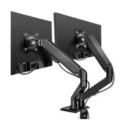 LJHJYDW 17-30 Inch Dual Monitor Desktop Stand Gas Spring Full Motion LCD TV Stand Ergonomic Bracket Clip-on Bracket PC M22(M22G)