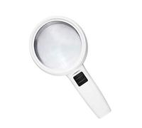 LJHJYDW 20x Magnifying Glass with 3 Bright Light,Handheld Lighted Magnifier for Reading,Inspection,Exploring,Hobbies and Macular Degeneration A/A Gift of Love Fashionable