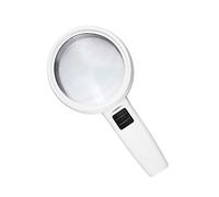 LJHJYDW 20x Magnifying Glass with 3 Bright Light,Handheld Lighted Magnifier for Reading,Inspection,Exploring,Hobbies and Macular Degeneration Interesting Life Fashionable