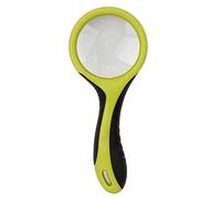 LJHJYDW 3X Magnifying Glass Hand Held,High Clarity Lightweight Distortion- Magnifier for Book Newspaper Reading, Insect and Hobby Observation, Classroom Sciee,Black a/Bl Gift of Love F