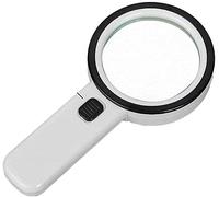 LJHJYDW 90Mm Magnifying Glass Loupe Magnifier with Lights Ultraviolet Money Detector Lamp Antique for The Elderly Reading Tool
