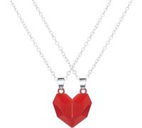 LJHJYDW Accessories Necklace For Women and Men, 2PCS/Set Couple Necklaces Attarction Between Lovers Heart Pendant Necklace, Heart Necklace, Necklaces Holiday