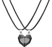 LJHJYDW Accessories Necklace For Women and Men, 2PCS/Set Couple Necklaces Attarction Between Lovers Heart Pendant Necklace, Heart Necklace, Necklaces Holiday