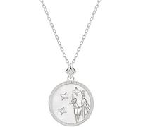 LJHJYDW Constellation Circle Charm Pendant Necklace Twelve Constellations Zircon Necklace Constellations Guardian Choker