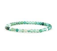 LJHJYDW Crystal Bracelets 4mm Friendship Bracelet Beads Crystal Nature Stones Red Round Woven Stretchy 17cm x 7mm 1PCS for Graduation