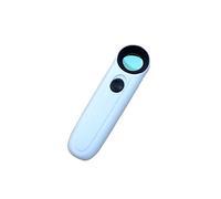 LJHJYDW Double Hand-Held Magnifying Glass 40X Times with Light HD Lamp Exclamation Point Type Repair Elderly Kids Reading Jewelry Identification White Magnifier