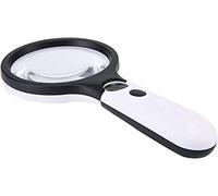 LJHJYDW Hair Accessories, Headbands, Maintenance Identification High Magnification Magnifier Handheld Magnifying Glass with Lamp 4 Times 30 Times for Children Elderly Reading Magnifier
