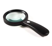 LJHJYDW Handheld 10x Magnifier with Light ，Elderly Reading Magnifying Glass，HD Children Outdoor Observation Magnifying Glass，Lens Diameter 85mm