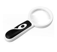 LJHJYDW Handheld Magnifier 20x Magnifying Glass Drawer Magnifying Mirror with Light ABS Frame Magnifying Lens for Home Learning Reading and Fault Finding