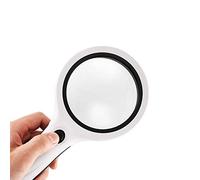 LJHJYDW Handheld Magnifier 30x Magnifying Glass with Light Magnifying Mirror 3 Dimming Modes Magnifying Lens for Home Learning Reading and Fault Finding