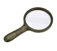 LJHJYDW Handheld Magnifier with Light Magnifying Glass Double Lens Magnifying Mirror ABS Anti-Drop Frame Magnifying Lens for Learning Reading Fault Finding