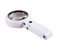 LJHJYDW Handheld Reading Magnifier with,Antique Magnifying Lens,Foldable Magnifier Handheld Desktop Dual Purpose with Lamp Reading Maintenance 5 Times High Definition Magnifying Glass