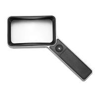 LJHJYDW Handheld Square Magnifier HD 30 X Reading Magnifying Glass for Children Students and The Elderly Touch Rechargeable