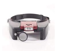 LJHJYDW Headband Magnifier with Light, Head-Mounted Handsfree Reading Magnifying Glasses, Jeweler,Watch Loupe,10x Magnification A/A Interesting Life Fashionable