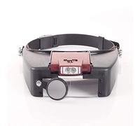 LJHJYDW Headband Magnifier with Light, Head-Mounted Handsfree Reading Magnifying Glasses, Jeweler,Watch Loupe,10x Magnification Interesting Life Fashionable