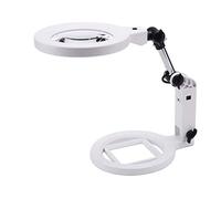 LJHJYDW -in Magnifier with Light, Elderly Reading Multi-Purpose Desktop Folding HD 1.5 Times 5 Times Magnifier