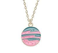 LJHJYDW Korean Star Astronaut Series Necklace Cartoon Cute Rocket Lilliputian Pendant Long Necklace (RD3, One Size)