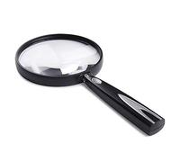LJHJYDW Large Magnifying Glass Elderly Child Students Reading Magnifier ,Ultra-Light Handheld Magnifying Mirror 4X