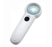 LJHJYDW Lightweight Magnifying Glass with Light，Elderly Reading HD Handheld Magnifier，Portable Children's Scientific Observation Optical Magnifier