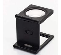 LJHJYDW - Lupa de aumento de escala 10x, 2 lentes ópticas Lupa, lupa plegable, iluminación de luz, tela de impresión de matrimonio