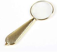 LJHJYDW Magnifier Retro Handheld Magnifier Metal e HD Optical 3X Optical Glass Lens Old People Read Living Easy to Carry d Magnifying Magnifying Glass