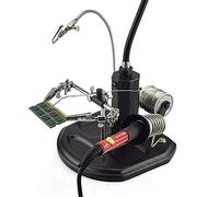 LJHJYDW Magnifiers 4X 2. 5X Leds Soldering Magnifier Helping Hand Desktop Magnifying Glass Welding Repair Auxiliary Tool Electrical Tools