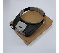 LJHJYDW Magnifiers, Lamp Light Headband Jewelry Magnifying Glass Head Reading Magnifier Headband Light Magnifying Glass Lens Visor