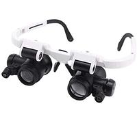 LJHJYDW Magnifiers, Magnifying Glass Light,2 Group Replaceable Lens 8X 23X HD Identification Engraving Tool Watch Repair Binocular Glasses Hands Magnifier