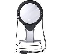 LJHJYDW Magnifying Glass, 2 in 1 Hand Magnifier with Lights, for Reading, Needlework, Jewelry, Art Crafts Double The Comfort