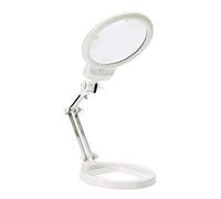 LJHJYDW Magnifying Glass Folding & Hand Held Lens - Best Reading Magnifier with Lights for Seniors Macular Degeneration and Reading etc