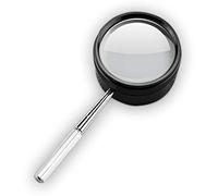 LJHJYDW Magnifying Glass High Optical Hand-Held Magnifying Glass, High-Definition 30 Times Reading Old Jewelry Dedicated Mobile Phone Repair Reading Magnifier