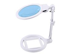 LJHJYDW Magnifying Glass with Light Handheld Large Magnifying Glass Illuminated Lighted Magnifier for Macular Degeneration Seniors Reading Soldering Inspection
